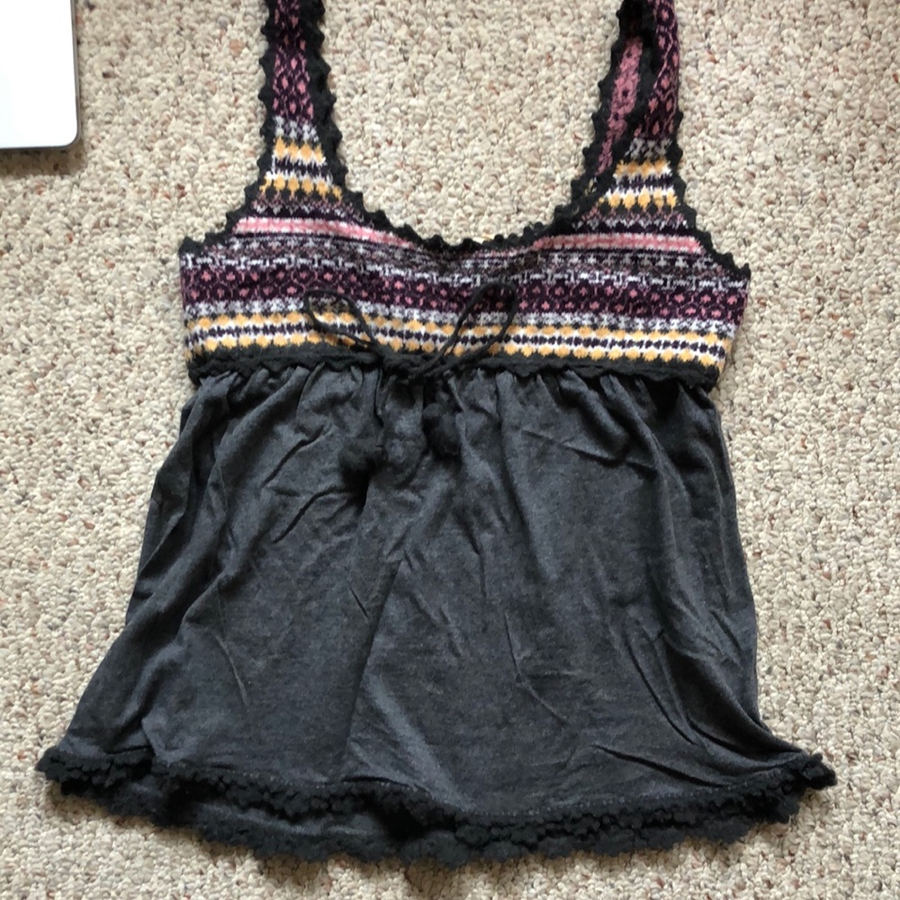Knit free people babydoll top